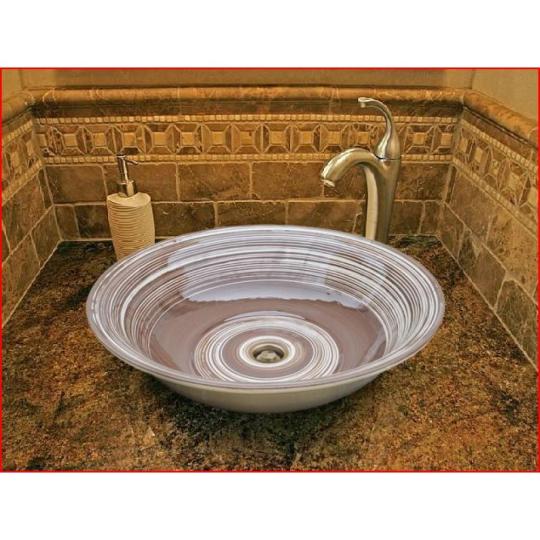 country mediterran furdoszoba furdo mosdo pultra ultetheto mosdotal kerek granit kezzel festett hande made szaniter butor barna design.JPG